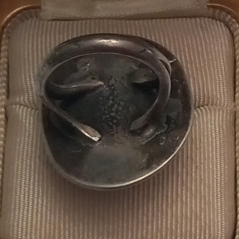 Vintage Silver Ring With Beautiful Turquoise Gems… - image 4